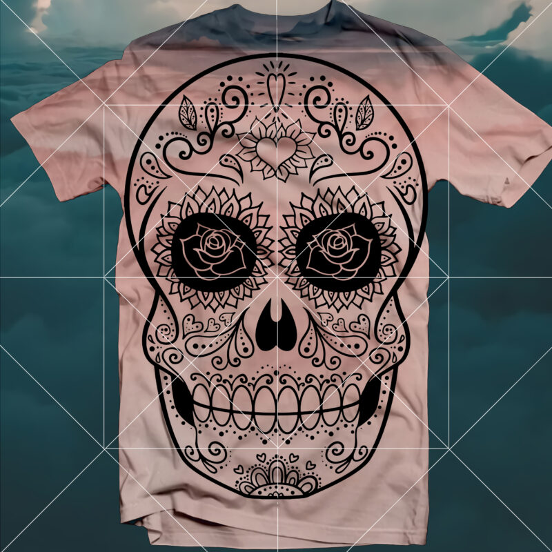 Skull SVG 10 Bundle Part 5, Bundle Skull, Bundles Skull, Skull Bundle, Sugar Skull Bundle, Calavera Svg, Day of the dead Svg, halloween, Fire Skull Svg, Mandala Skull, Mexican Skull