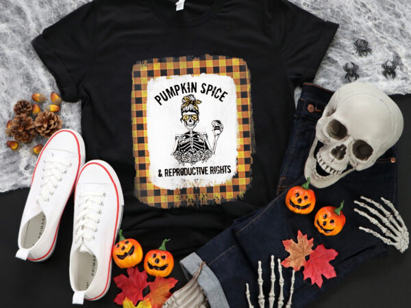 Pumpkin spice and reproductive rights halloween skull png, skull women halloween png, halloween png, skull halloween png t shirt illustration