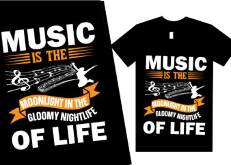 Music T shirt Design Template