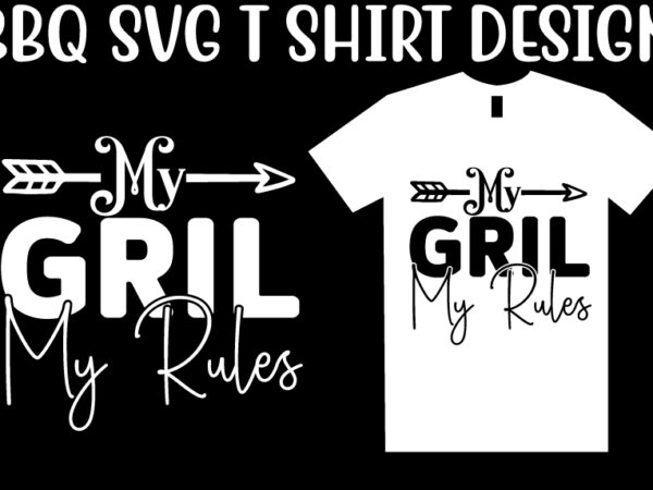 Bbq svg t shirt design template