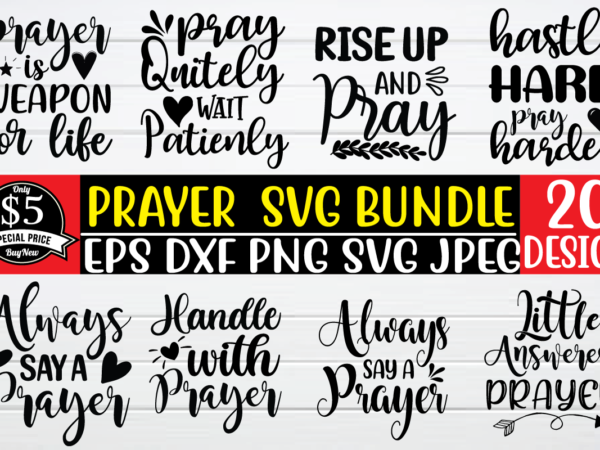 Prayer svg design t shirt template