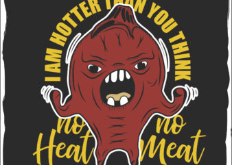 Angry pepper t-shirt design