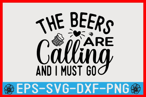 Beer SVG T shirt design Template