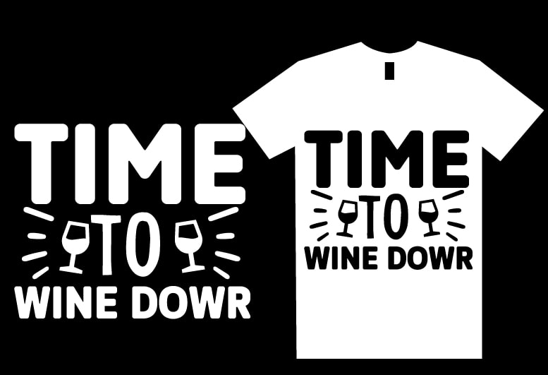 Wine SVG T shirt Bundle