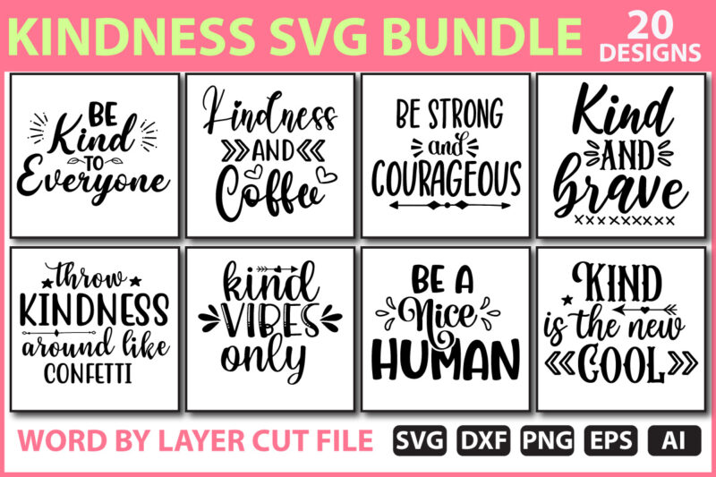 Kindness SVG Bundle