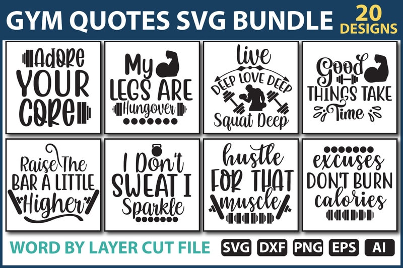 Hustle for That Muscle SVG and PNG Gains Svg Leg Day Svg 