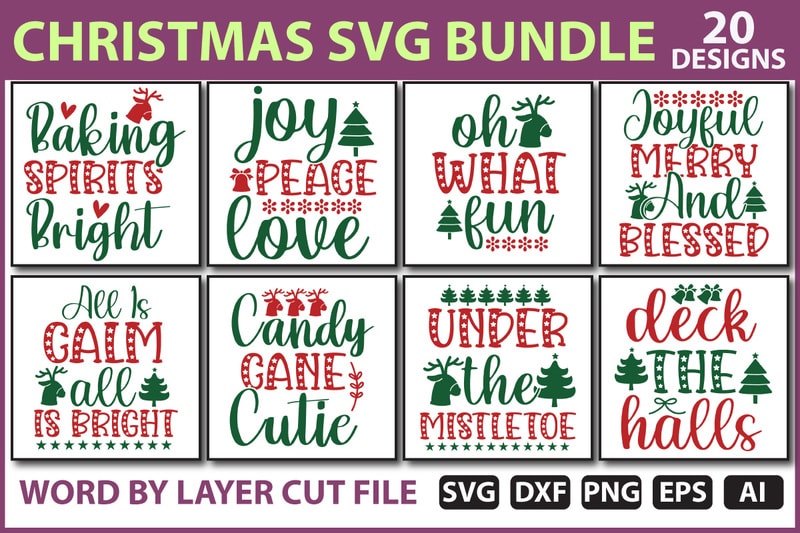 Christmas SVG Bundle - Buy t-shirt designs