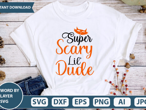 Super scary lil dude svg vector for t-shirt