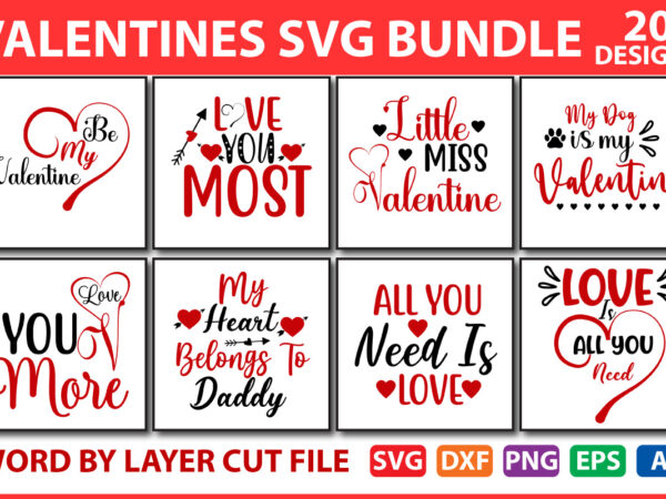 Valentines day svg bundle vol.4 t shirt vector art