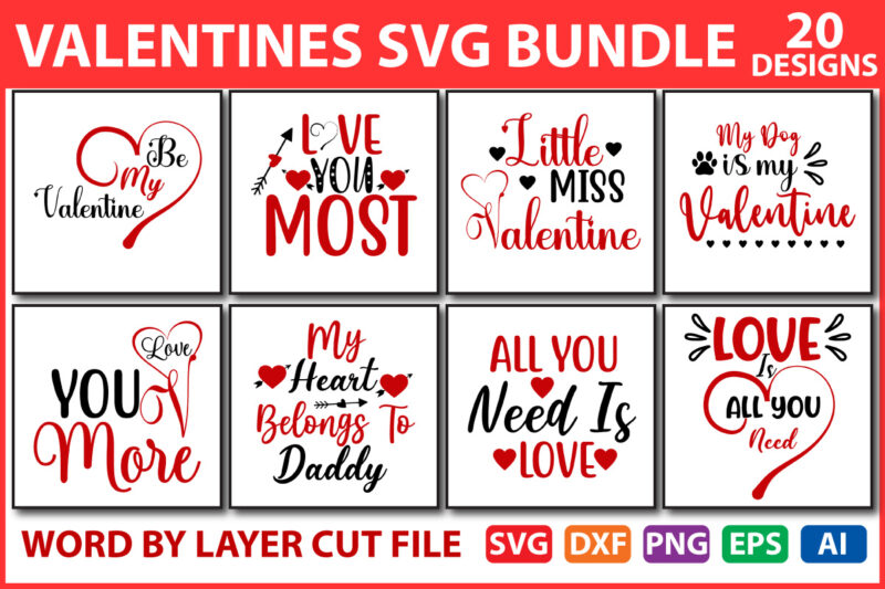 Valentines day SVG Bundle vol.4