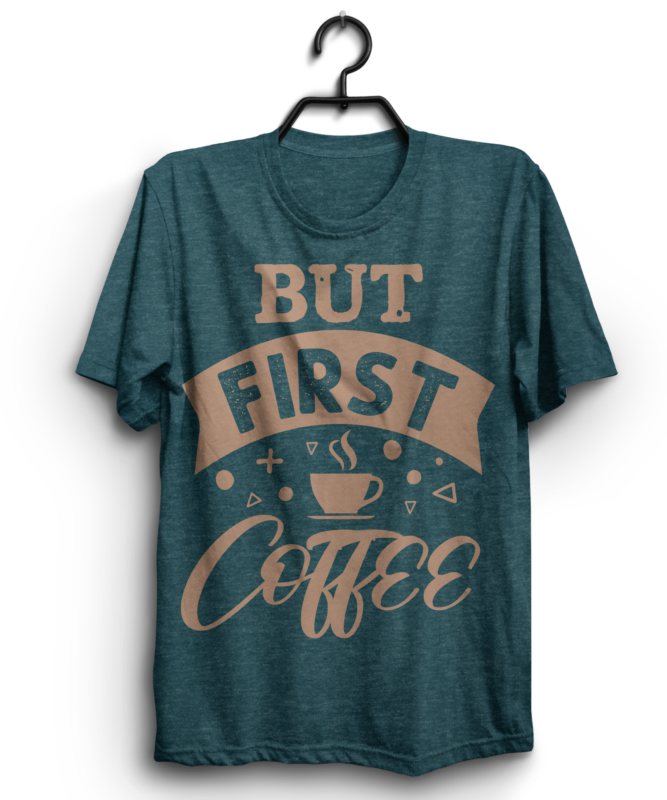 10 Coffee typography t shirt design bundle / 10 eps coffee tshirt / 10 pdf  coffee t shirt/