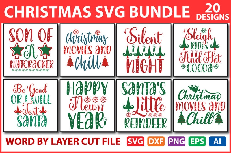 Christmas SVG Bundle - Buy t-shirt designs