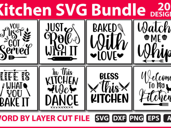 Kitchen svg bundle t shirt vector art