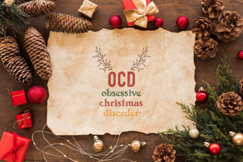 Christmas Gift, OCD Obsessive Christmas Disorder Diy Crafts Svg Files For Cricut, Silhouette Sublimation Files