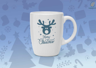 Merry Christmas Cute Reindeer Gift Diy Crafts Svg Files For Cricut, Silhouette Sublimation Files t shirt designs for sale