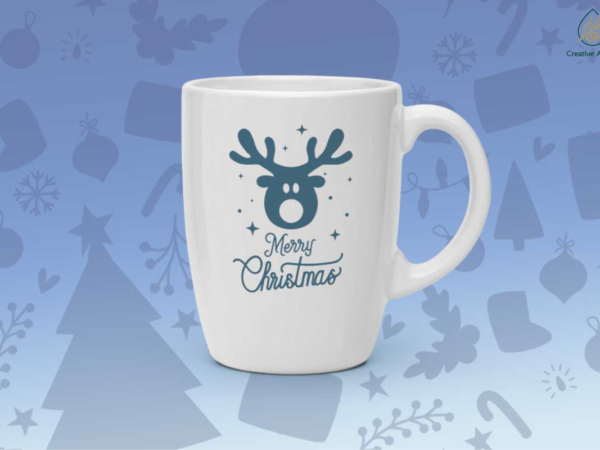 Merry christmas cute reindeer gift diy crafts svg files for cricut, silhouette sublimation files t shirt designs for sale