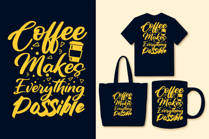 Coffee t shirt / Coffee design for coffee lover / Coffee quotes / 20 Coffee quotes design for coffee lover / Coffee typography design /