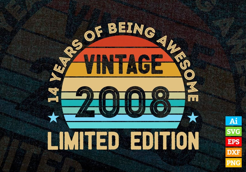 Est. 2010 Vintage Limited Edition 12th Birthday Svg Digital