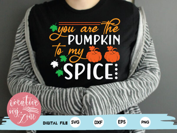 You are the pumpkin to my spice t shirt design template