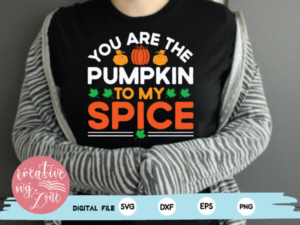 You are the pumpkin to my spice t shirt design template