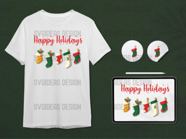 Christmas gift, happy holidays diy crafts svg files for cricut, silhouette sublimation files t shirt vector file