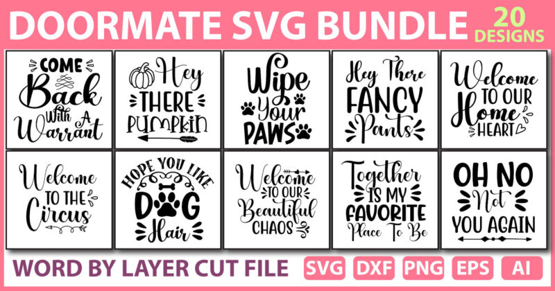 Doormat SVG Bundle