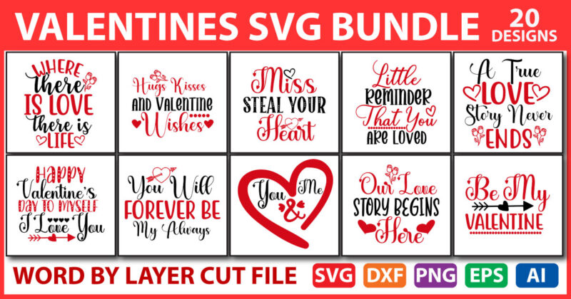 Valentines day SVG Bundle vol.3