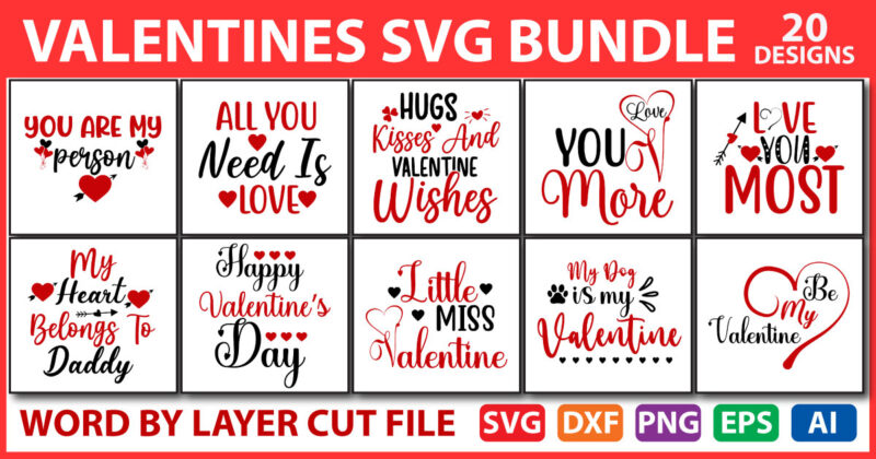 Valentines day SVG Bundle vol.4