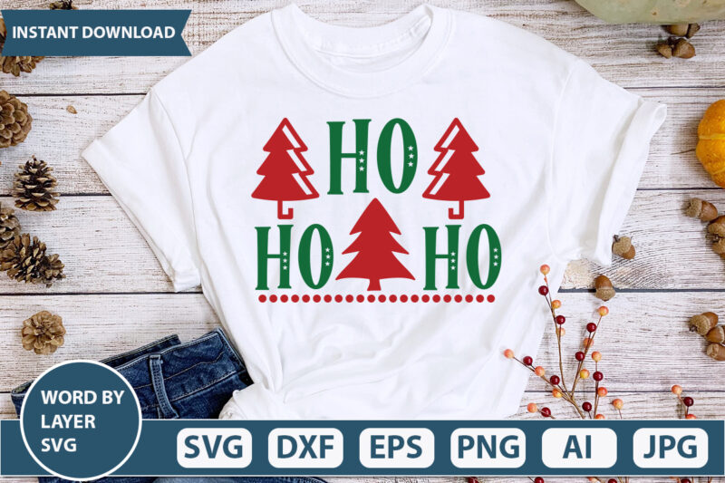 HO HO HO SVG Vector for t-shirt