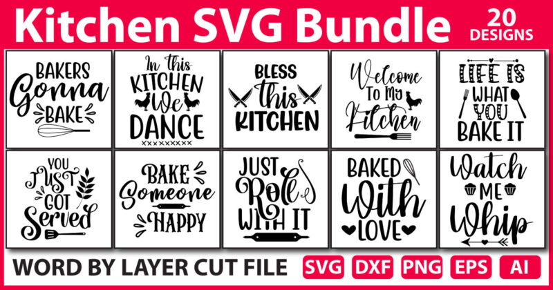 Kitchen svg bundle