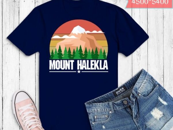 Vintage funny haleakala national park mountain retro gifts t-shirt design svg