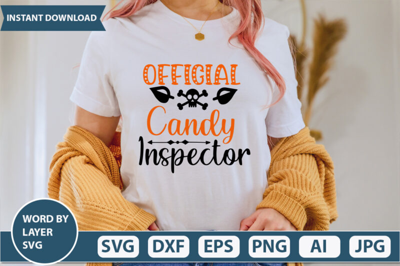 Official Candy Inspector SVG Vector for t-shirt