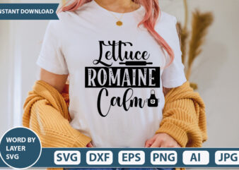 LETTUCE ROMAINE CALM SVG Vector for t-shirt