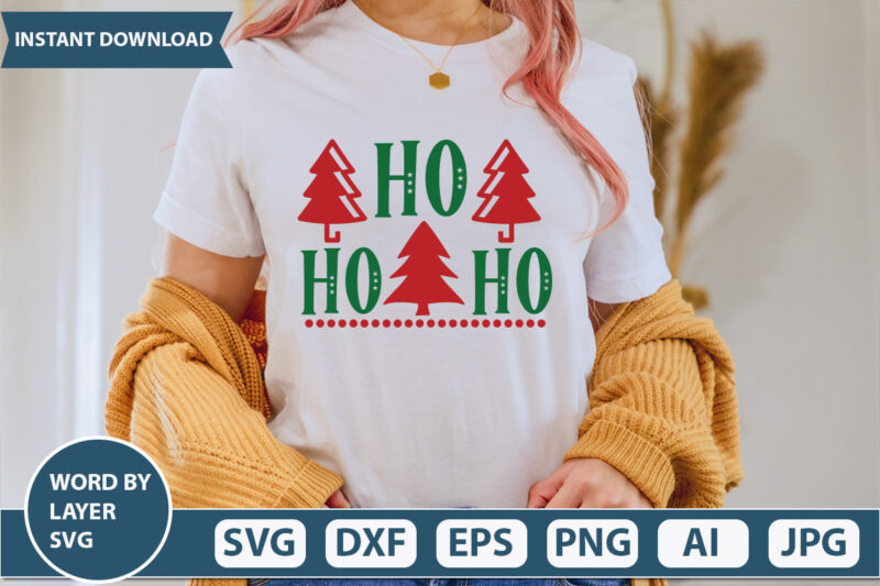 HO HO HO SVG Vector for t-shirt