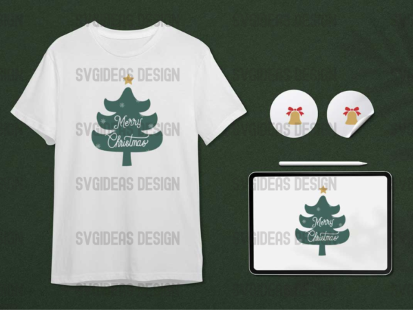 Merry christmas tree gift diy crafts svg files for cricut, silhouette sublimation files t shirt designs for sale