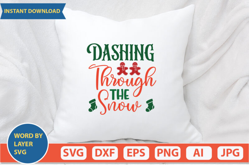 Dashing Through The Snow svg vector