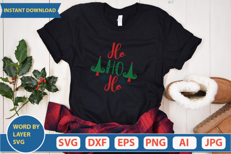 HO HO HO SVG Vector for t-shirt