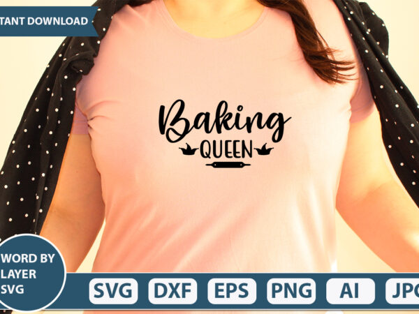 Baking queen svg vector for t-shirt