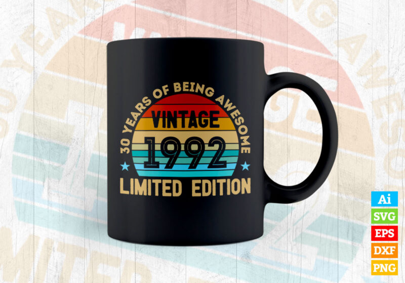 30 years of being awesome vintage 1992 limited edition 30th birthday ...