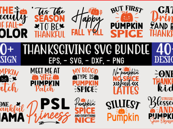 Thanksgiving svg t shirt design template