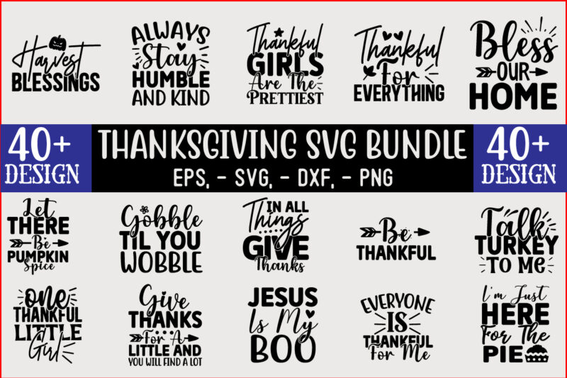 Thanksgiving SVG T shirt Design Template