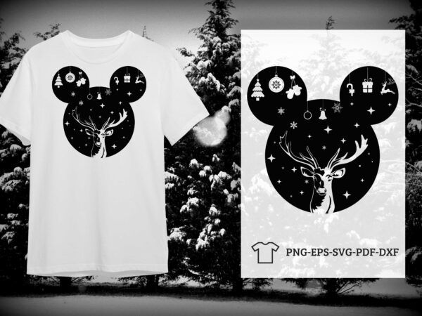 Christmas deer vector svg diy crafts svg files for cricut, silhouette sublimation files