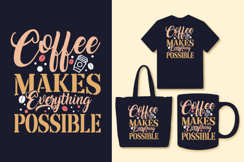 Coffee typography t shirt design bundle, Coffee typography quotes, Coffee typography slogan, Coffee quotes t shirt design, But first coffee tshirt, Coffee is my spirit animal, Coffee is always a