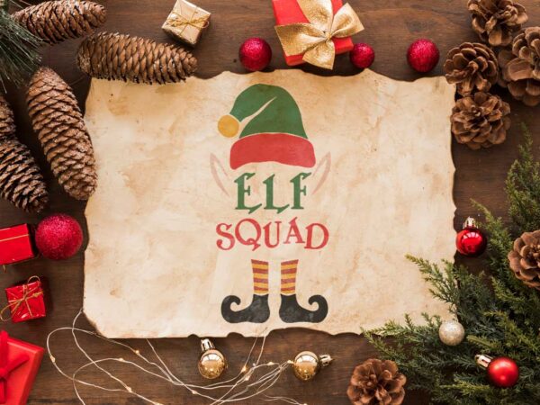 Christmas shirt idea, elf squad diy crafts svg files for cricut, silhouette sublimation files t shirt vector file