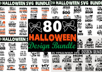 Halloween SVG T shirt design Bundle