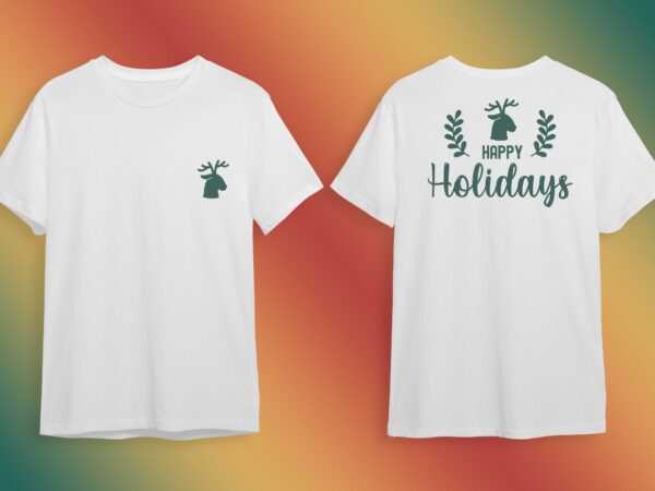 Happy holiday christmas gift idea diy crafts svg files for cricut, silhouette sublimation files graphic t shirt