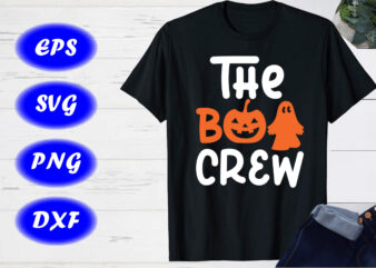 The boo crew t-shirt template, Happy Halloween shirt design