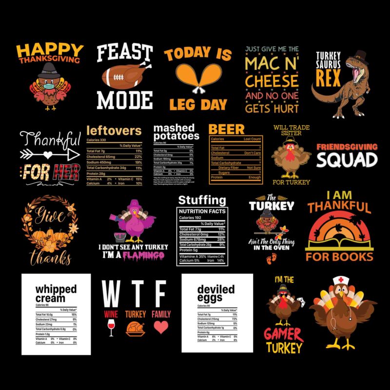 Bundle Thanksgiving Svg, Thanksgiving Quote Svg, Happy Thanksgiving Svg, Turkey Svg, Turkey Day Svg, Thanksgiving Svg, Thanksgiving Turkey Svg, Thanksgiving 2021 Svg