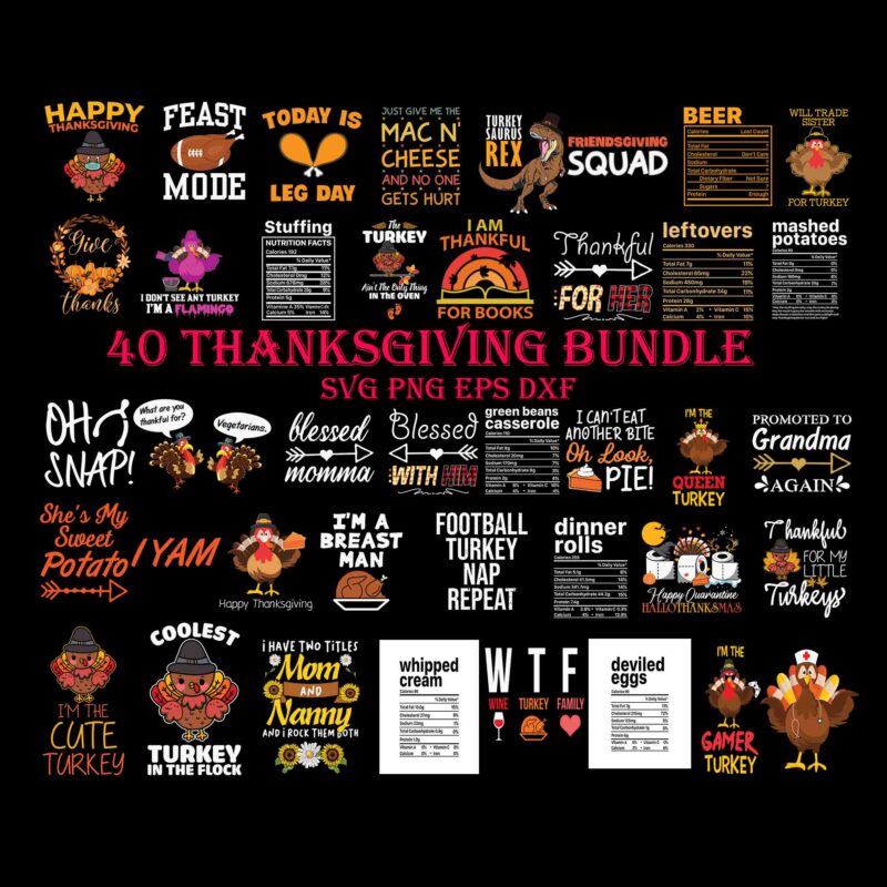 Bundle Thanksgiving Svg, Thanksgiving Quote Svg, Happy Thanksgiving Svg, Turkey Svg, Turkey Day Svg, Thanksgiving Svg, Thanksgiving Turkey Svg, Thanksgiving 2021 Svg