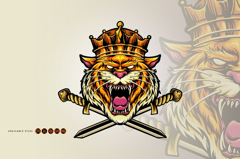 Angry Tiger Mascot Svg, Baseball Team Svg, Roar Of The